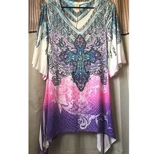 R. Rogue Embellished Colorful Top